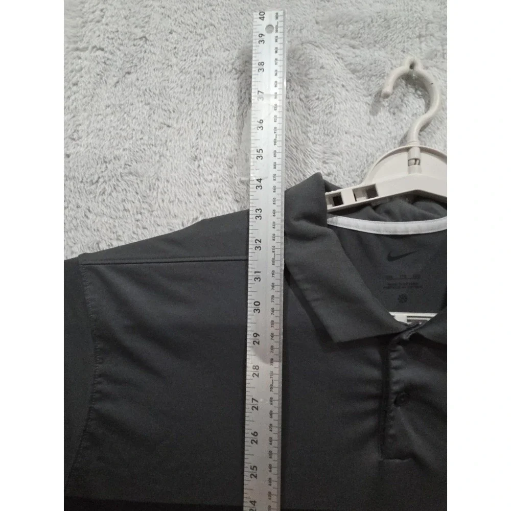 Nike Golf Dri-fit Standard fit Gray Polo Golf Shirt Mens Sz XXL